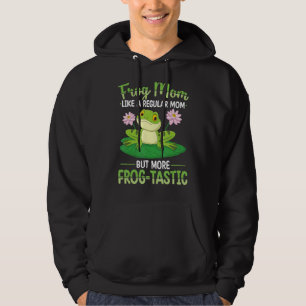 Frosch Mama Jagd Design Toad Gigger Frog Catcher F Hoodie