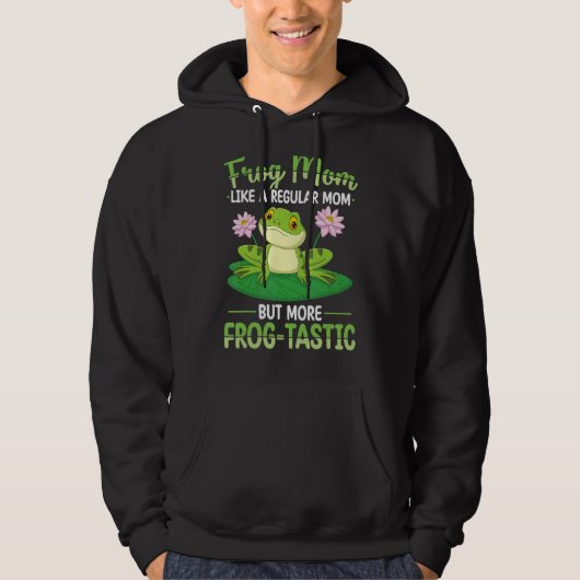 Frosch Mama Jagd Design Toad Gigger Frog Catcher F Hoodie (Vorderseite)