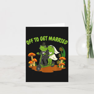 Frosch Meme Hochzeit Junggesellinnenabschied geht  Karte