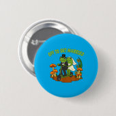 Frosch Meme Hochzeit Junggesellinnenabschied Heira Button (Vorne & Hinten)