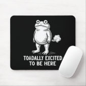 Frosch Meme Lustiger Kröte Total Ausgeflippt Hier  Mousepad (Mit Mouse)