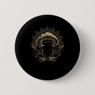 Frosch & Minimalismus Cottage Ästhetik Goblincore Button