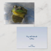Frosch mit ATC Attitude Visitenkarte (Vorne/Hinten)