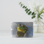 Frosch mit ATC Attitude Visitenkarte (Stehend Vorderseite)