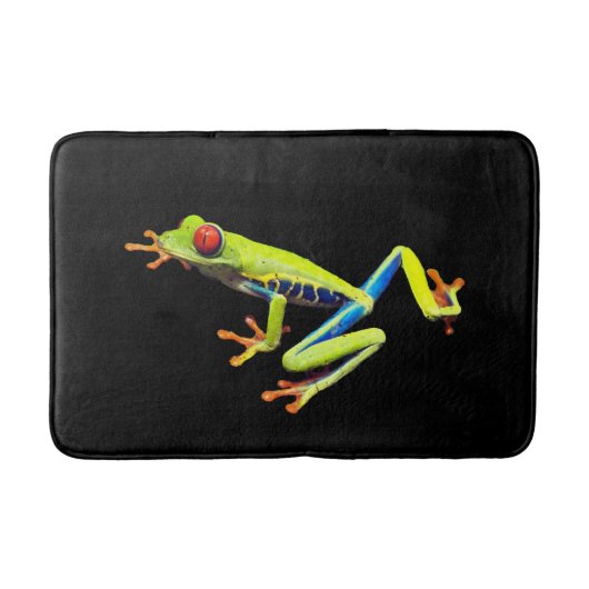Frosch, Mit Augen gestrichen Badematte (Vorderseite)