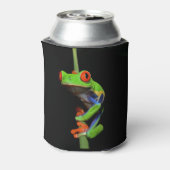 Frosch, Mit Augen gestrichen Dosenkühler (Kanne Rückseite)