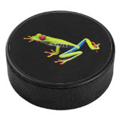 Frosch, Mit Augen gestrichen Eishockey Puck (3/4)