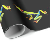 Frosch, Mit Augen gestrichen Geschenkpapier (Rolleneckpunkt)