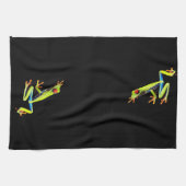 Frosch, Mit Augen gestrichen Geschirrtuch (Horizontal)