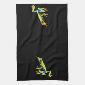 Frosch, Mit Augen gestrichen Geschirrtuch (Vertikal)