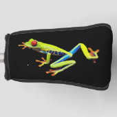 Frosch, Mit Augen gestrichen Golf Headcover (Vorderseite)