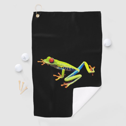 Frosch, Mit Augen gestrichen Golfhandtuch (Insitu)