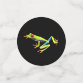 Frosch, Mit Augen gestrichen Konfetti (Klein Vorderseite)