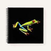 Frosch, Mit Augen gestrichen Notizblock (Vorderseite)