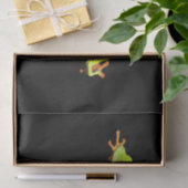 Frosch, Mit Augen gestrichen Seidenpapier (Geschenk)
