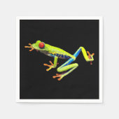 Frosch, Mit Augen gestrichen Serviette (Vorderseite)