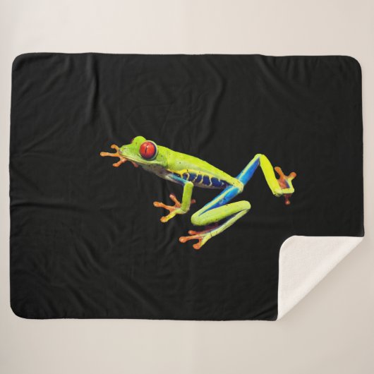 Frosch, Mit Augen gestrichen Sherpadecke (Vorderseite (Horizontal))