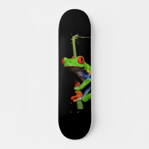 Frosch, Mit Augen gestrichen Skateboard