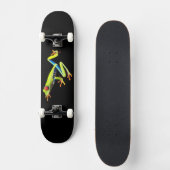 Frosch, Mit Augen gestrichen Skateboard (Vorderseite)