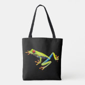 Frosch, Mit Augen gestrichen Tasche (Rückseite)