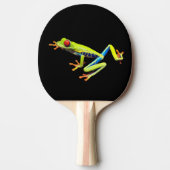 Frosch, Mit Augen gestrichen Tischtennis Schläger (Vorderseite)