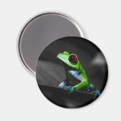 Frosch, Mit Augen Rotbaum III Magnet (Vorderseite/Rückseite)