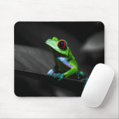 Frosch, Mit Augen Rotbaum III Mousepad (Mit Mouse)
