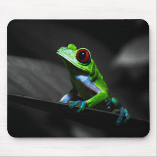 Frosch, Mit Augen Rotbaum III Mousepad