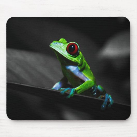 Frosch, Mit Augen Rotbaum III Mousepad (Vorne)