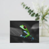 Frosch, Mit Augen Rotbaum III Postkarte (Stehend Vorderseite)