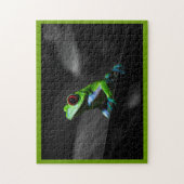 Frosch, Mit Augen Rotbaum III Puzzle (Vertikal)