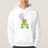 Frosch mit Ballon Hoodie (Vorderseite)