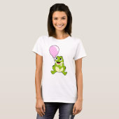 Frosch mit Ballon T-Shirt (Vorne ganz)