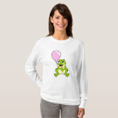 Frosch mit Ballon T-Shirt (Vorne ganz)