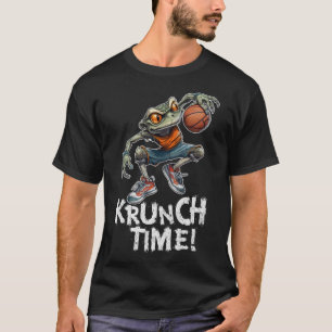 Frosch mit Basketballfrosch T-Shirt