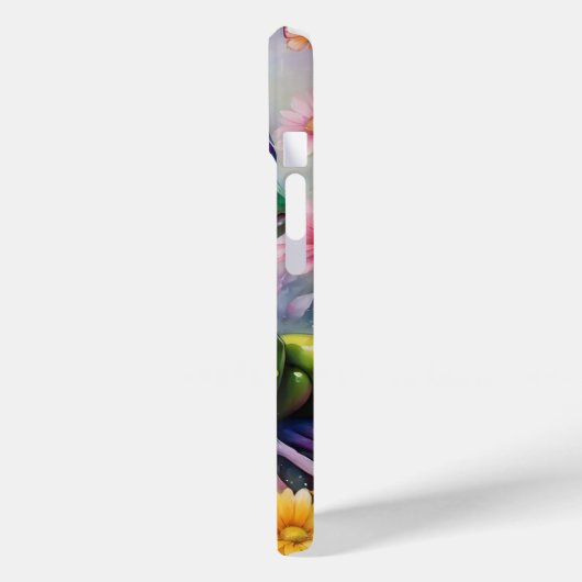 Frosch mit Blume, digitale Kunst Case-Mate iPhone Hülle (Rückseite / Links)