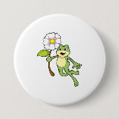 Frosch mit Blume.PNG Button (Vorderseite)