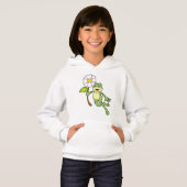 Frosch mit Blume.PNG Hoodie (Vorne ganz)