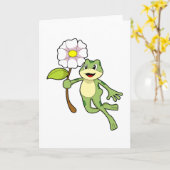 Frosch mit Blume.PNG Karte (Gelbe Blume)