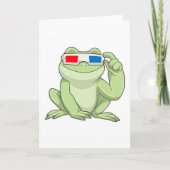 Frosch mit Brille Karte (Vorderseite)