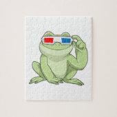 Frosch mit Brille Puzzle (Vertikal)
