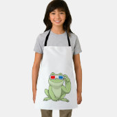 Frosch mit Brille Schürze (Insitu)