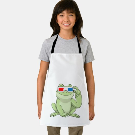 Frosch mit Brille Schürze (Insitu)