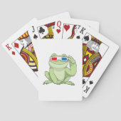 Frosch mit Brille Spielkarten (Rückseite)