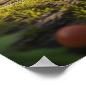 Frosch mit Computereingabe Poster (Ecke)