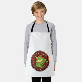 Frosch mit Donut Schürze (Getragen)