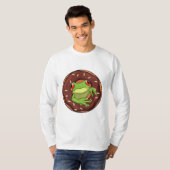 Frosch mit Donut T-Shirt (Vorne ganz)