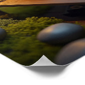 Frosch mit einem Computer Poster (Ecke)