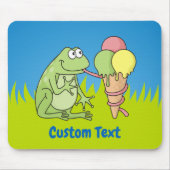 Frosch mit Eis-Mauspad Mousepad (Vorne)