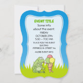 Frosch mit Eiscreme Einladung (Rückseite)